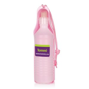 MDS Veľká cestovná fľaša pre psa s miskou na vodu 500 ml