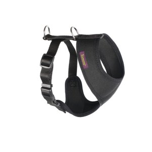 Postroj do auta Tommi XS čierny neoprén