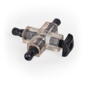 Rozvodka "+" s reguláciou plast hnedá, 1ks