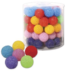 Loptička glitter s rolničkou, 4cm