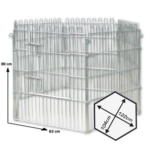 Ohrádka pre šteňatá, 6ks - 80x63cm