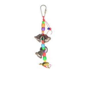 Plastová hračka pre exoty so zvončekmi