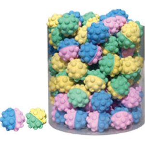 Penová loptička s hrčami, 4,5cm