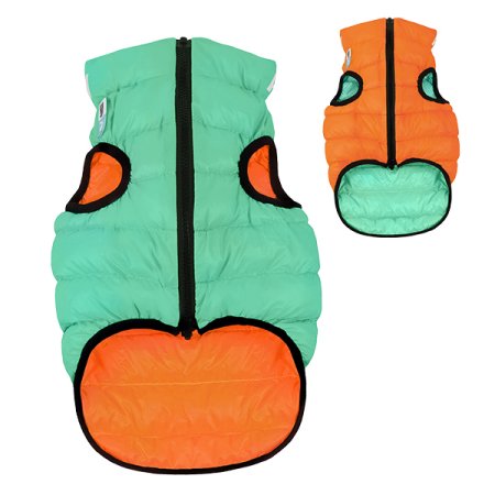 AiryVest Lumi bunda pre psov luminiscenčná/oranžová M 40