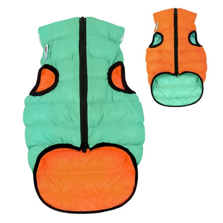 AiryVest Lumi bunda pre psov luminiscenčná/oranžová S 35