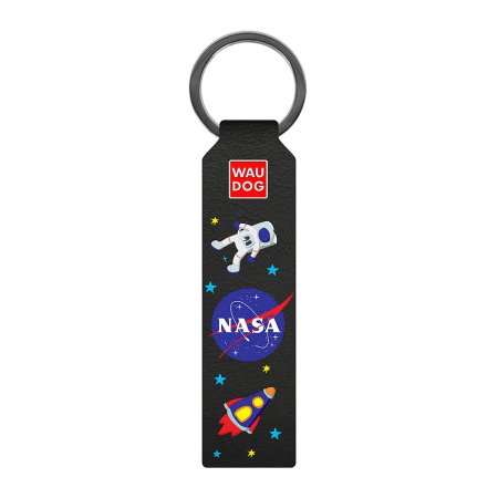 WAUDOG kľúčenka / prívesok NASA - čierna