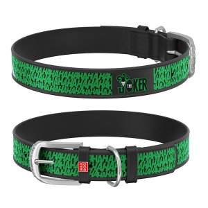 WAUDOG obojok kožený DC Joker (29-38cm/2cm)