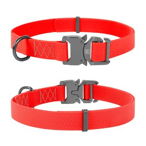WAUDOG obojok vodeodolný Collartex Fastex červený (38-58cm/2,5cm)