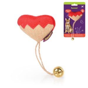 Natural Only - srdiečko s rolničkou, 11cm