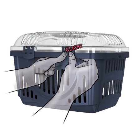 Prepravka Rocket Transparent, 49x33x33cm