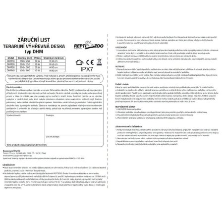 ReptiZoo Vykurovacia podložka DHM 30W 30x50cm