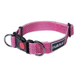 Rukka Star obojok reflexný ružový S