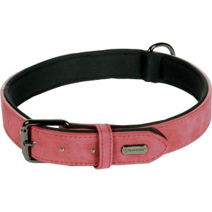 Flamingo Delu Obojok s neoprénovým polstrovaním Červená XXL