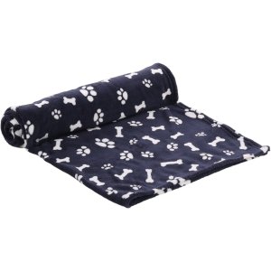 Flamingo Zuma Deka Vzor kocky/packy Tmavomodrá M