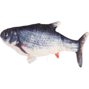 Flamingo Flounder Elektronická hračka pre mačky Ryba Šedá 29cm