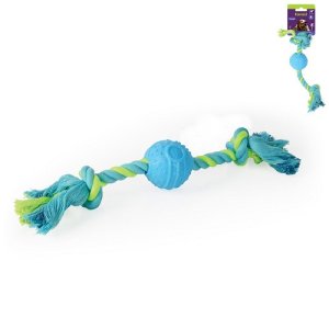 Bavlnený uzol s loptičkou, 29cm