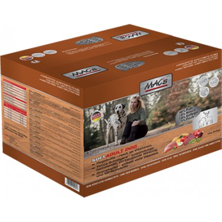 MACs Dog Soft Grain Free jeleň, morka a zver 15 kg