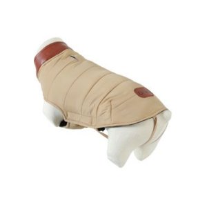 Obleček prešívaná bunda pre psov LONDON béžová 50cm Zol