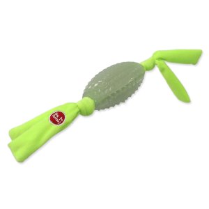 Hračka DF Glow oválna lopta biela z TPR svietiaca v tme 31cm