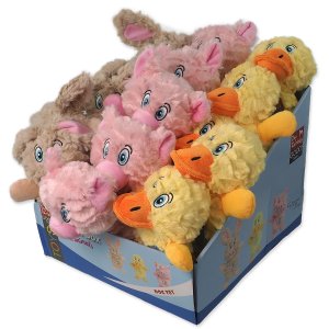 Hračky DF Playful Box Farm mix zvierat pískacie 21cm 24 ks