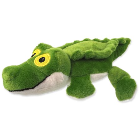 Hračka DF Silent Squeak krokodíl zelený 30cm