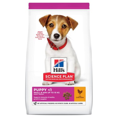 Hill’s Science Plan Canine Puppy Small & Mini Chicken 1,5 kg (EXPIRÁCIA 11/2023)