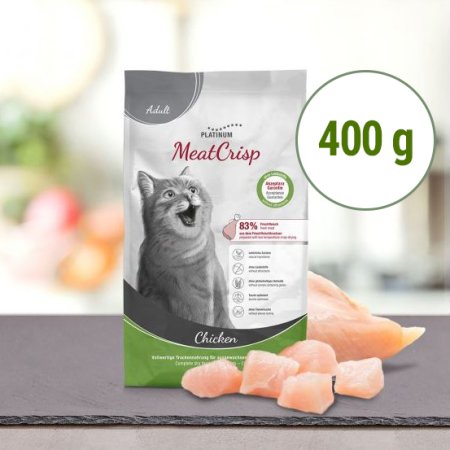 MeatCrisp Adult Chicken - Kurča pre dospelé mačky 400 g (EXPIRÁCIA 10/2023)