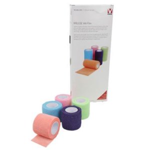 Ovínadlo elast. Vet-Flex 5cm x 4,5 mix Kruuse 10ks