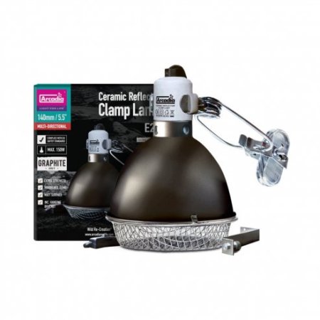 Arcadia Clamp Lamp Pre Halogén Basking Spot - Graphite