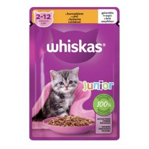 Whiskas vrecko Junior s kuracím v želé 85 g