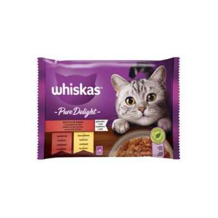 Whiskas vrecko Pure Delight klasický výber v želé 4 x 85 g