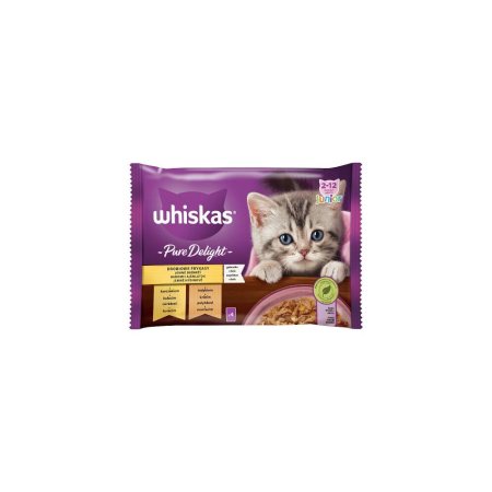 Whiskas vrecko Pure Delight Junior hydinové v želé 4 x 85 g