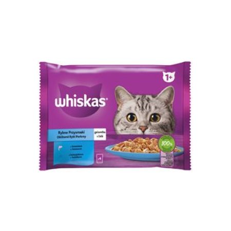 Whiskas kapsička Rybí výber v želé 4 x 85 g