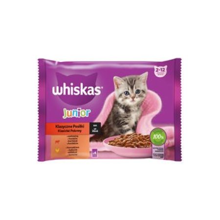 Whiskas vrecko Junior klasický výber 4 x 85 g