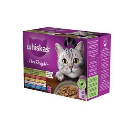 Whiskas vrecko Pure Delight mixovaný výber v želé 12 x 85 g