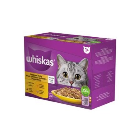 Whiskas kapsička Hydinový výber v želé 12 x 85 g