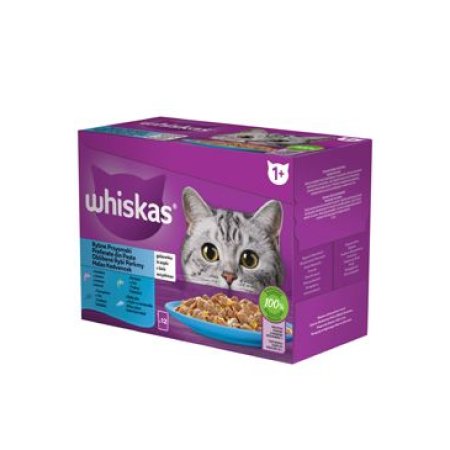 Whiskas kapsička Rybí výber v želé 12 x 85 g