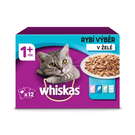 Whiskas kapsička Rybí výber v želé 12 x 85 g