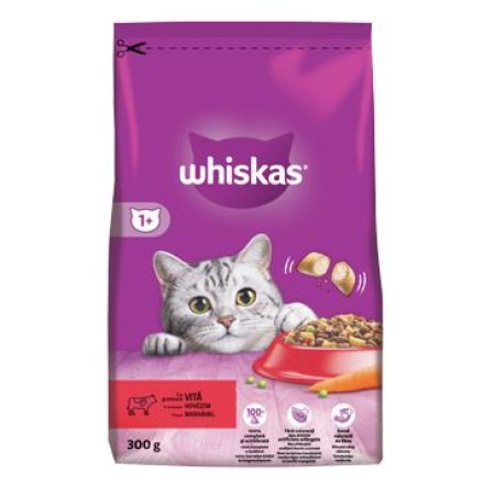 Whiskas granule s hovädzím 300 g