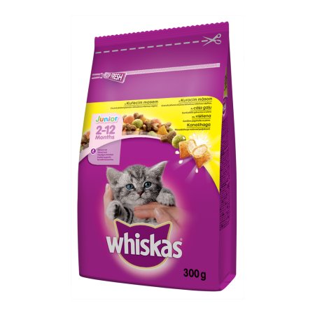 Whiskas granule Junior s kuracím 300 g