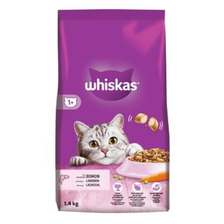 Whiskas granule s lososem 1,4 kg