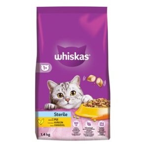 Whiskas granule Sterile s kuracím 1,4 kg
