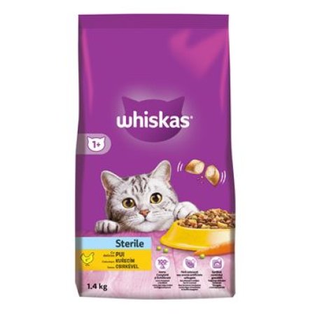 Whiskas granule Sterile s kuracím 1,4 kg