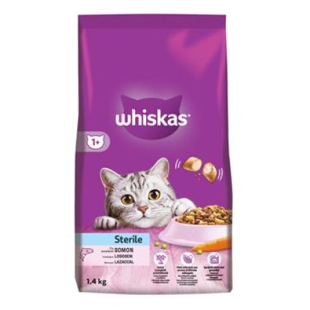 Whiskas granule Sterile s lososom 1,4 kg