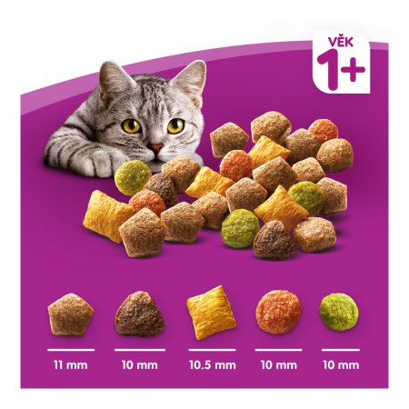 Whiskas granules hovädzím 3,8 kg