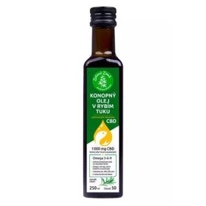 Konopný olej v rybom tuku s CBD 250 ml