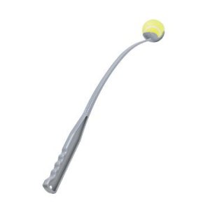 Hračka pes Hádzač loptičiek 64cm šedá KAR