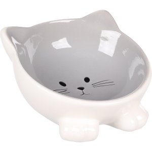 Flamingo Puzi Miska pre mačky Šedá 125ml