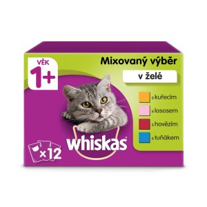 Whiskas vrecko Mixovaný výber v želé 12 x 85 g