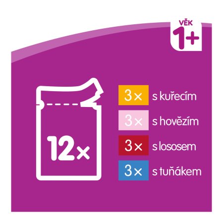 Whiskas vrecko Mixovaný výber v želé 12 x 85 g